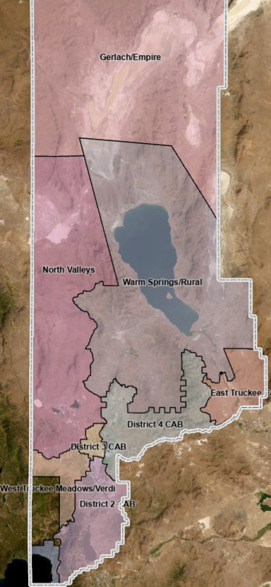 Citizens Advisory Board Boundary Map