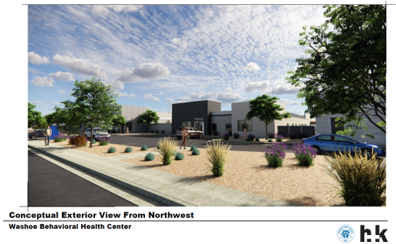 Rendering of the Washoe Children’s Behavioral Health Center