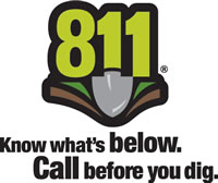 call before you dig 811 logo