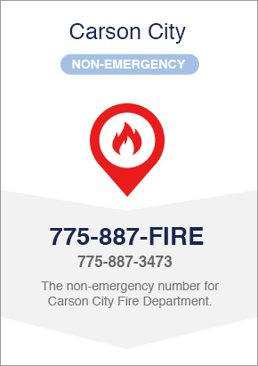 Non-emergency Carson City fire 775-887-3473