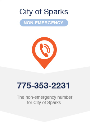 Non-emergency City of Sparks 775-353-2231