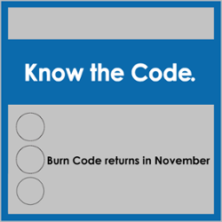 Keep it Clean. Know the Code. Today's burn code: green - Ok to burn.