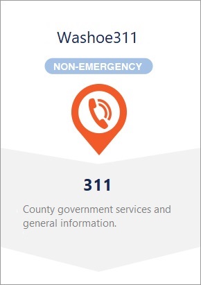 Non-emergency Washoe311 311