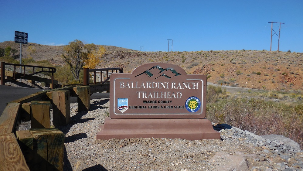 Ballardini Trailhead Sign