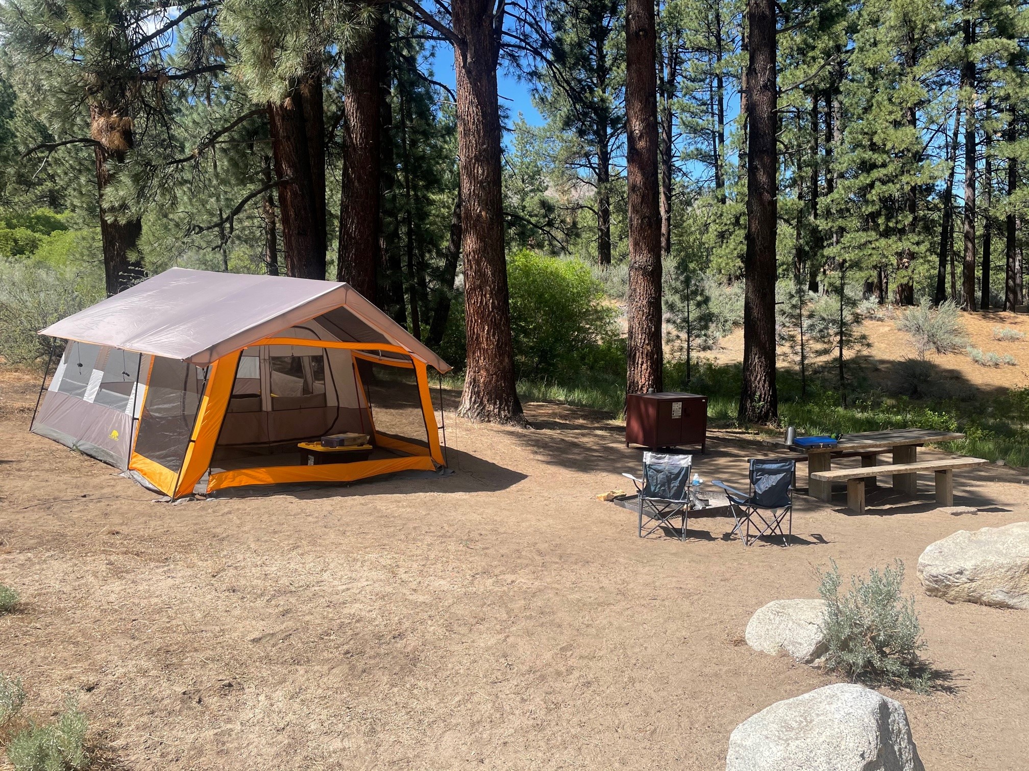Tent in campsite image