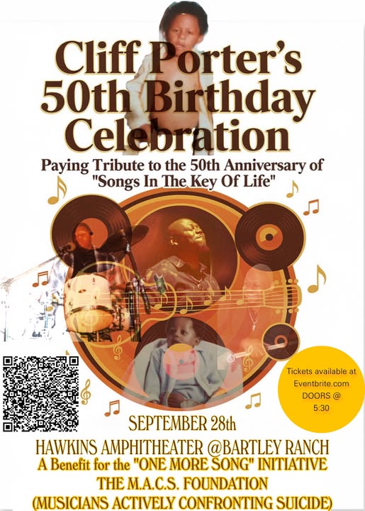 Poster for Cliff Porter's 50th Birthday Event
