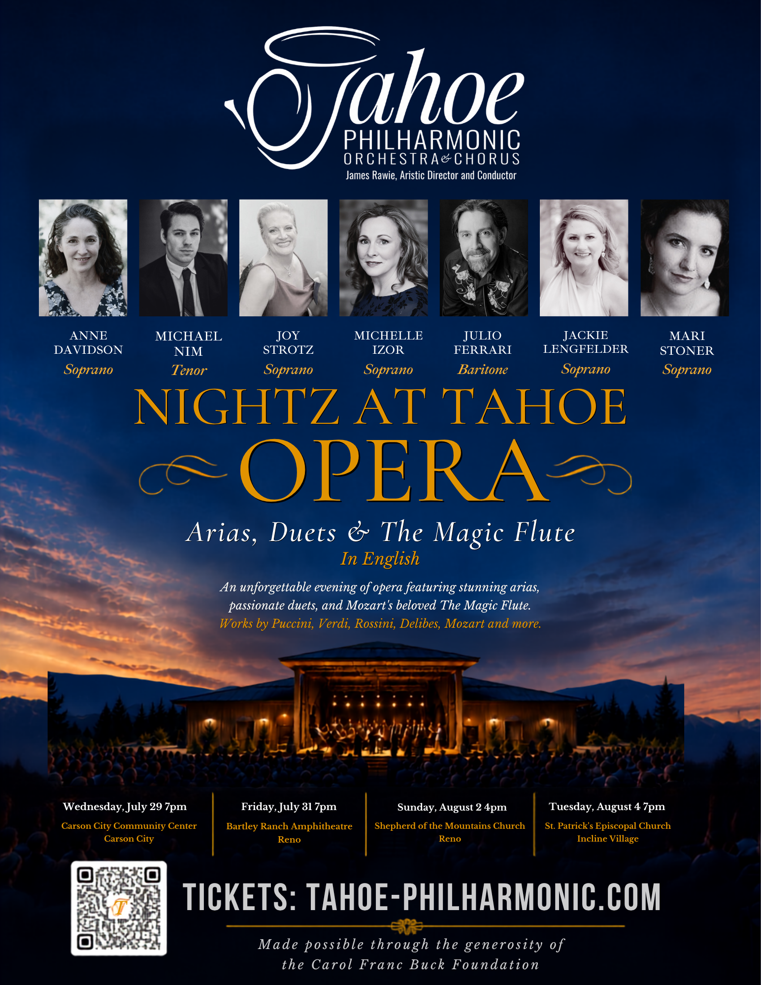 Flyer for "Nightz at the Opera"