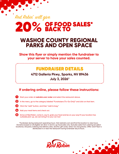 Red Robin Promotional Flyer