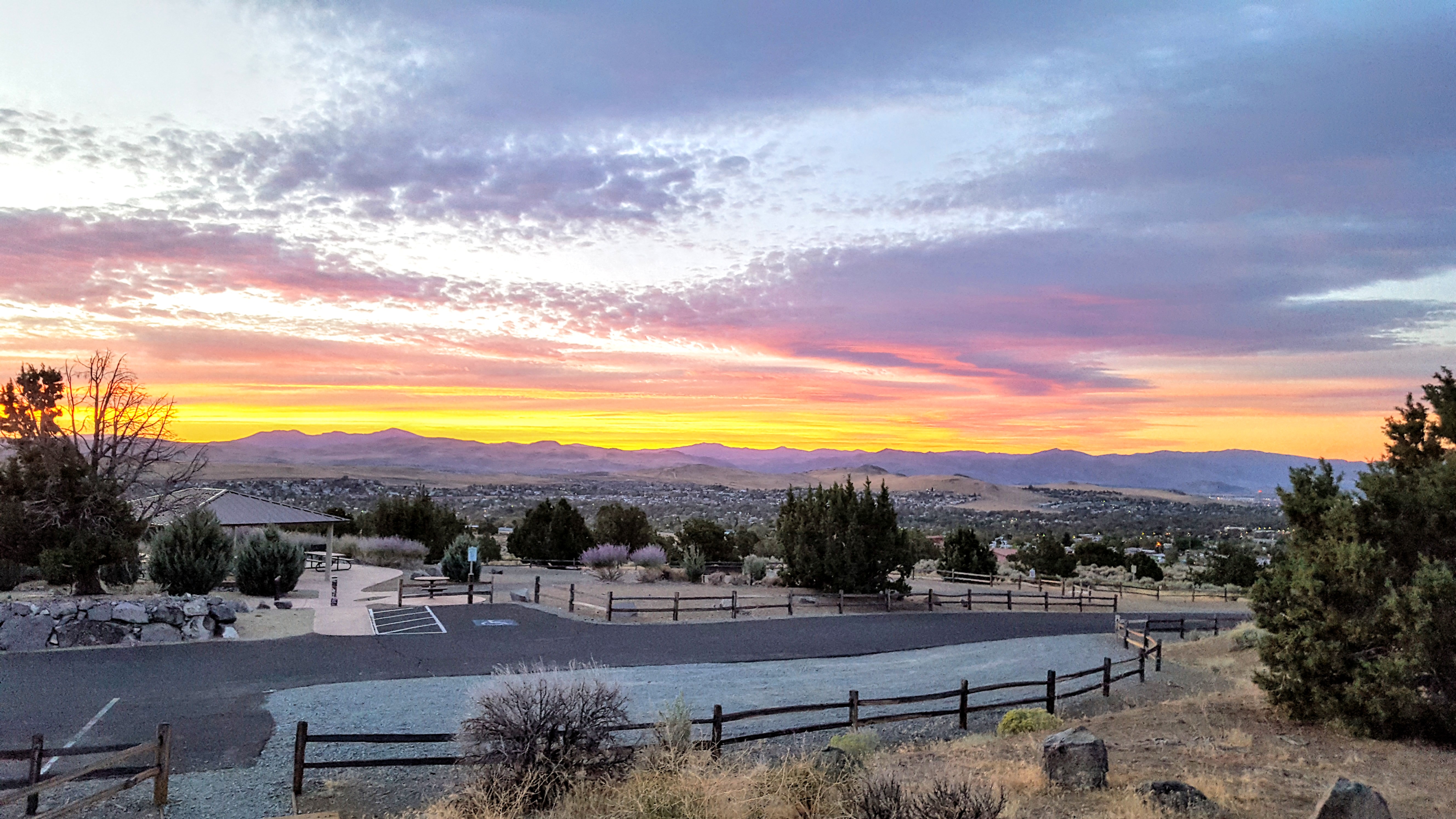 Park sunrise picture