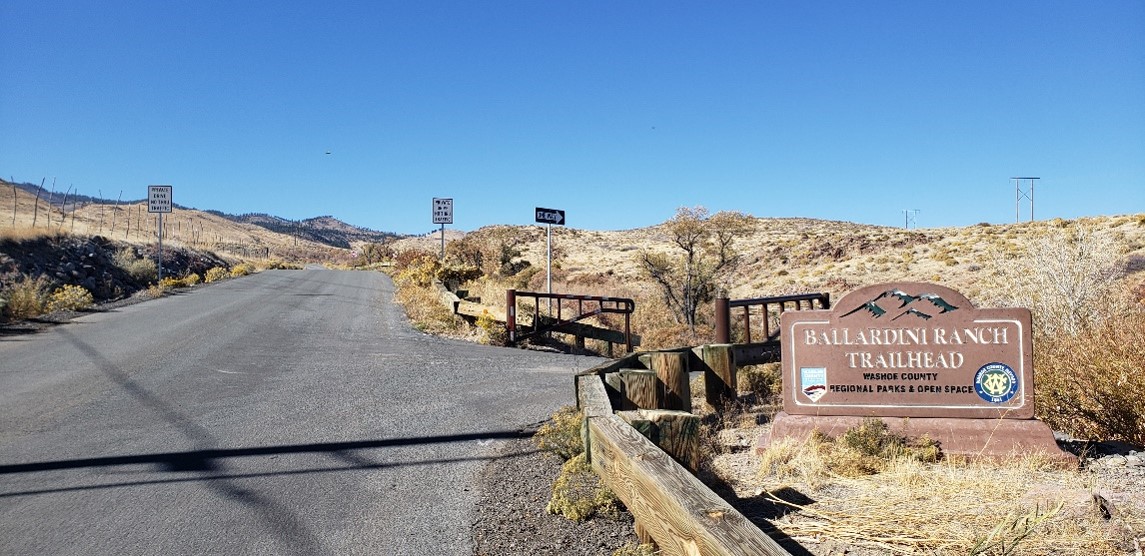 Balardini Trail sign