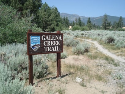 Galena creek trail sign