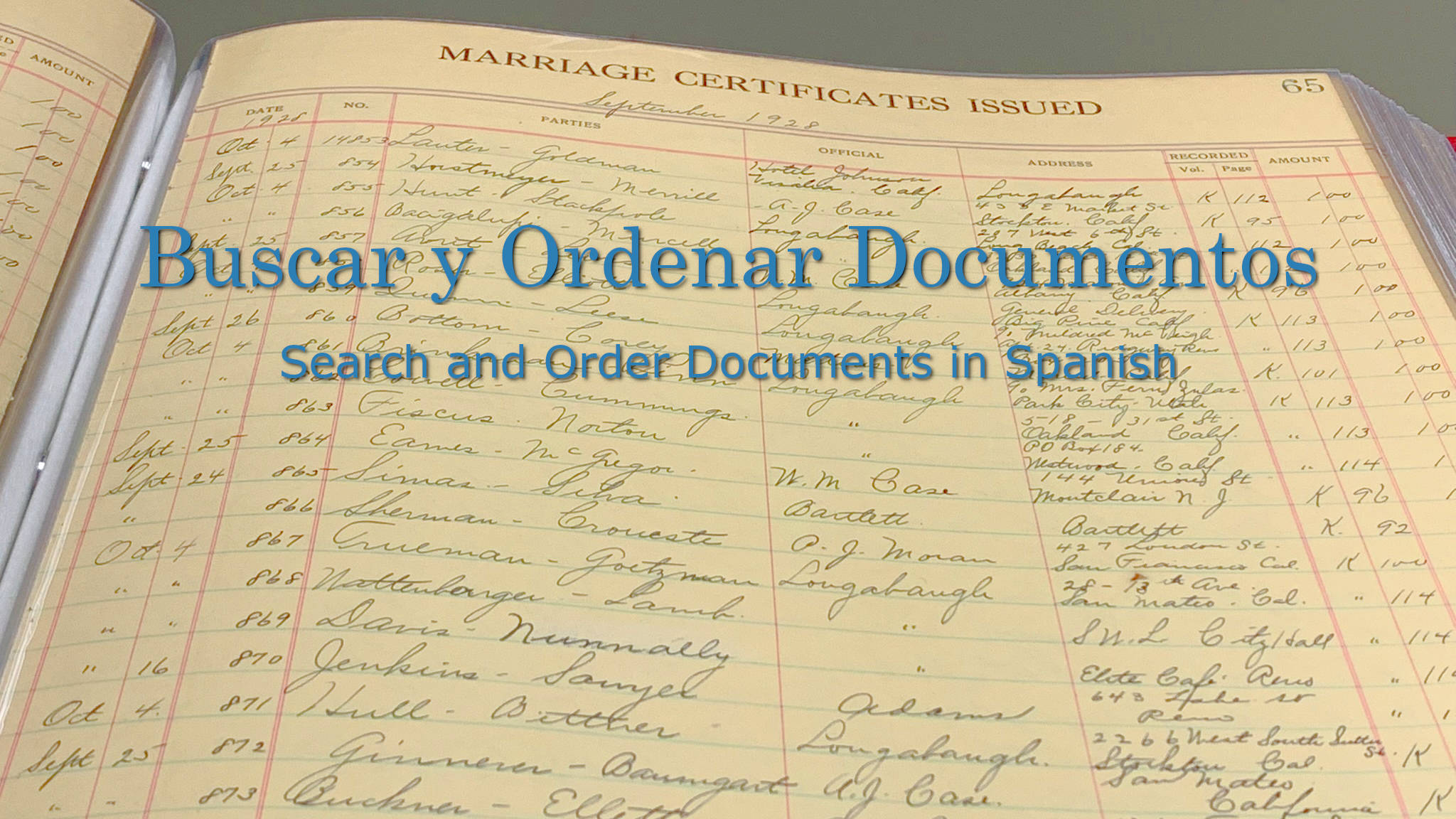 Buscar y Ordenar Documentos