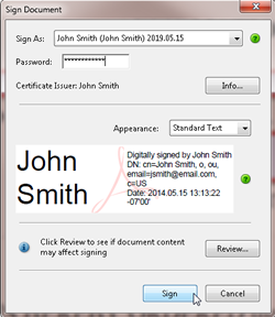 Image of digital signature.