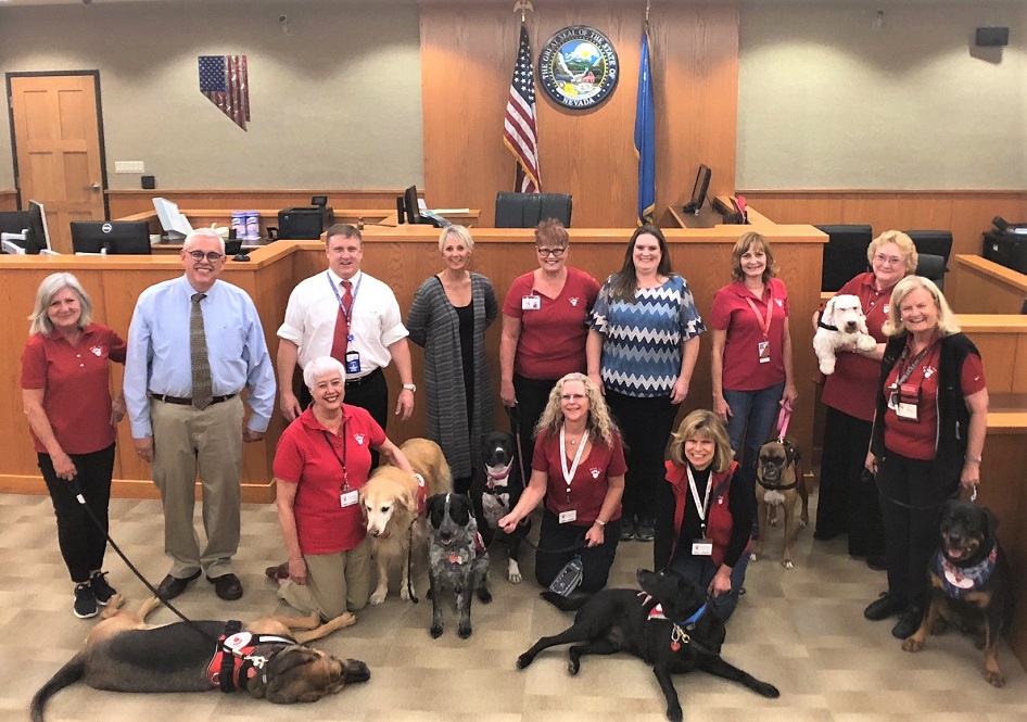 Paws 4 Love and Sparks Justice Court Judges Group Photo